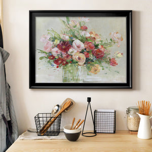 Just Peachy - Modern Framed Canvas Print