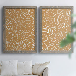 Matisse Pieces I - Barnwood Framed Canvas Set