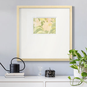 Verdant Floral Abstract II Premium Framed Print Double Matboard