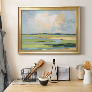 Pastel Horizon II - Modern Framed Canvas Print