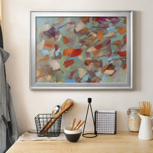 Confetti Party - Modern Framed Canvas Print