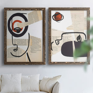 Faces of A Century I - Barnwood Framed Canvas Set