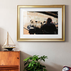 Late Night Queue - Modern Framed Art Print