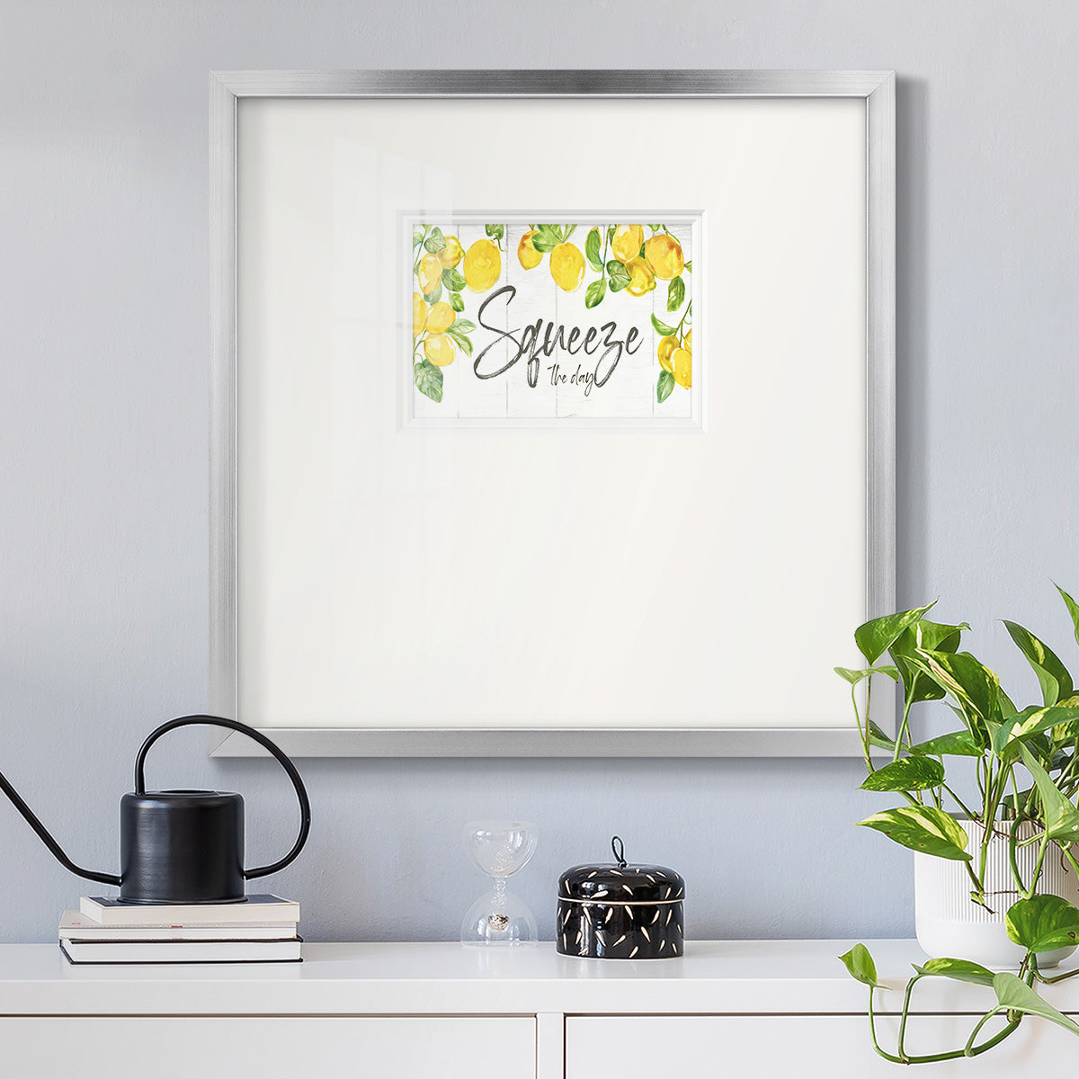 Lemon Squeeze Premium Framed Print Double Matboard
