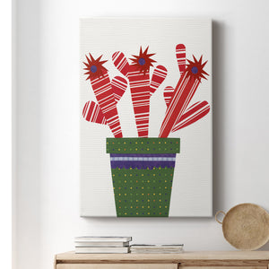Cheerful Succulent V Premium Gallery Wrapped Canvas - Ready to Hang