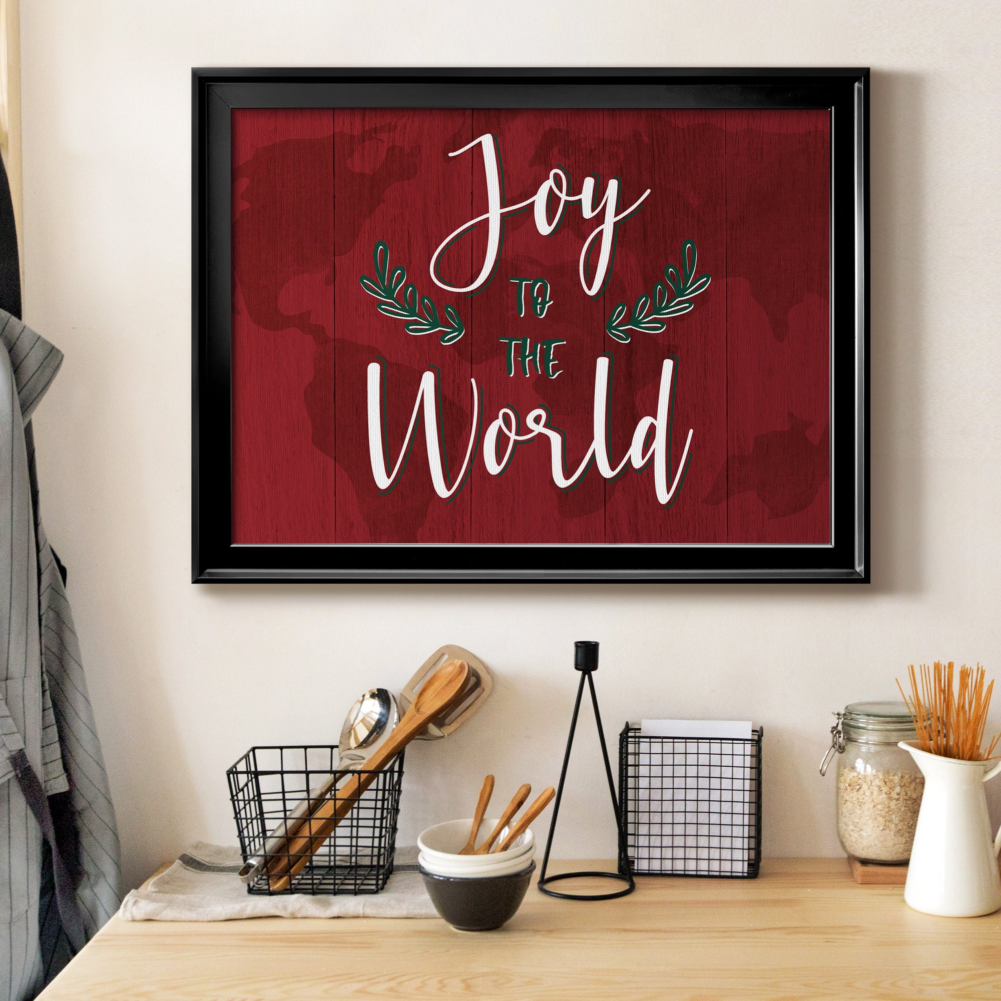 Joy to the World Premium Classic Framed Canvas - Ready to Hang