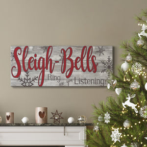 Sleigh Bells Premium Gallery Wrapped Canvas - Ready to Hang