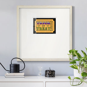 Trick or Treat Ticket Premium Framed Print Double Matboard