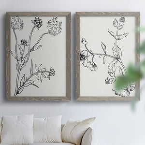 Botanical Study I   - Premium Framed Canvas 2 Piece Set - Ready to Hang