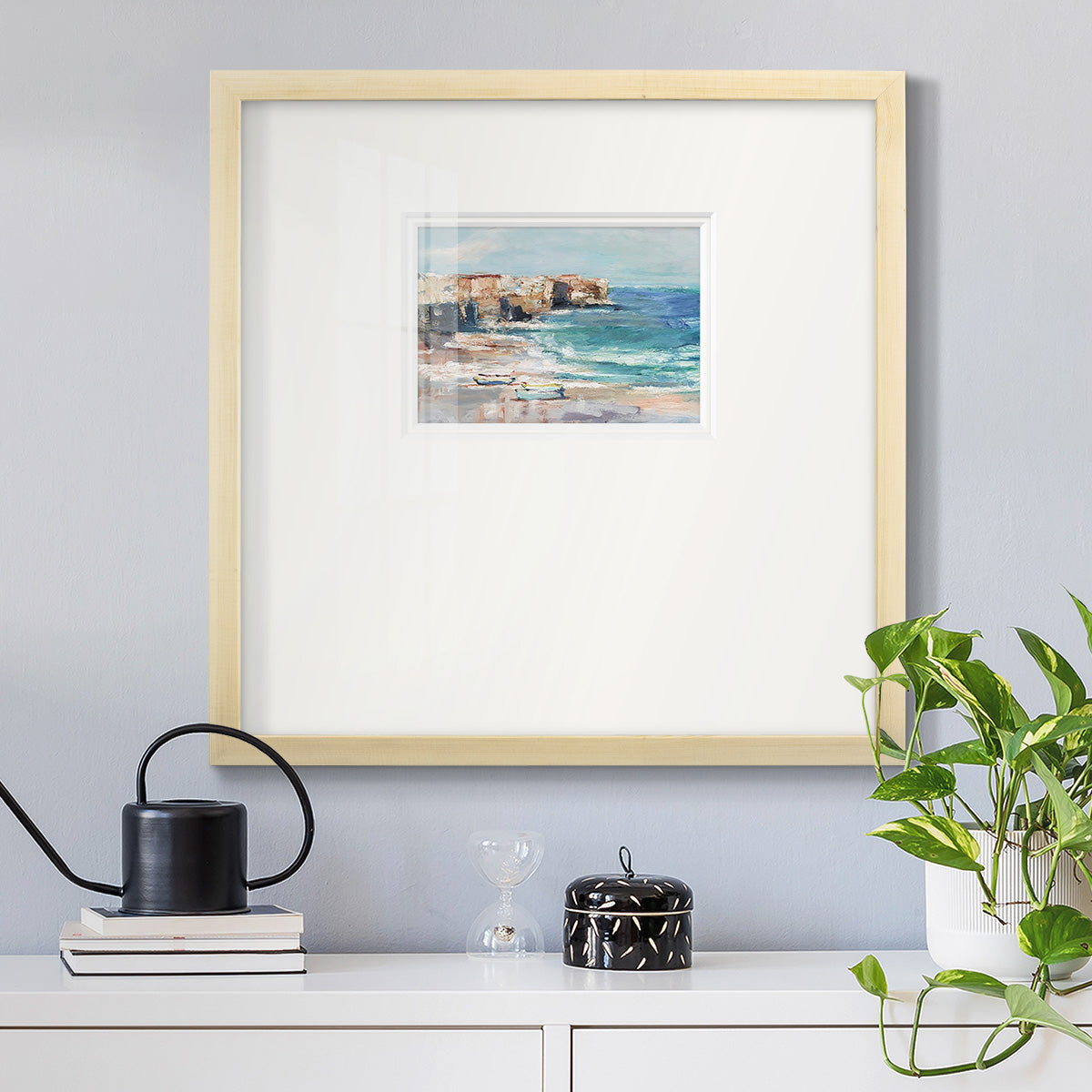 Sea Cliff Study I Premium Framed Print Double Matboard