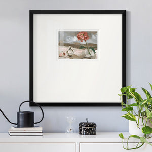 Vase of Pink Flowers IV Premium Framed Print Double Matboard