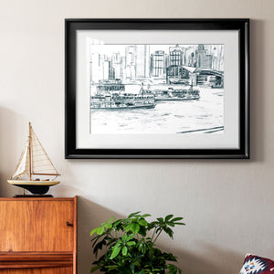 Ferryboats I - Modern Framed Art Print