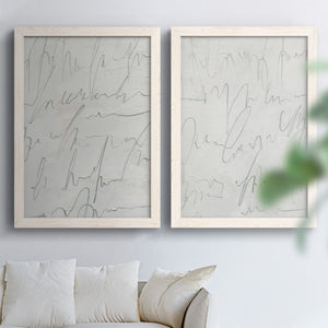 Scrabble I - Barnwood Framed Canvas Set