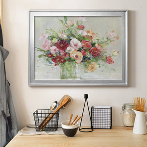 Just Peachy - Modern Framed Canvas Print