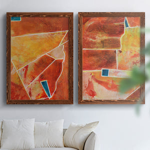 Primary Connection III - Barnwood Framed Canvas Set