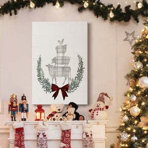 Yuletide Animals II - Gallery Wrapped Canvas