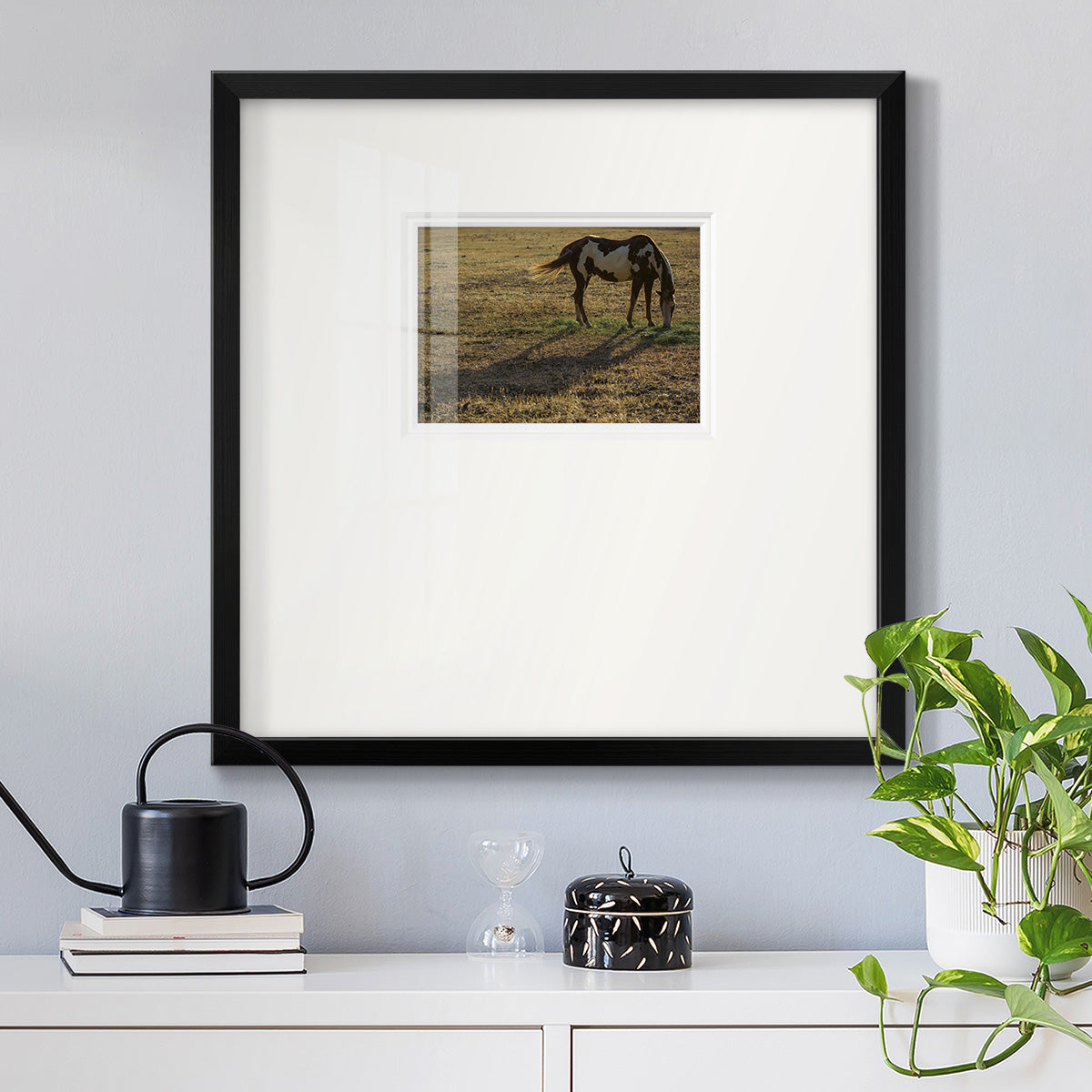 Long Shadow- Premium Framed Print Double Matboard