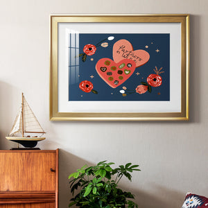 Happy Galentine I - Modern Framed Art Print