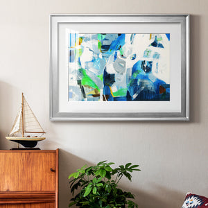 Down the Rapids - Modern Framed Art Print