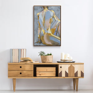 Grey Maiden II - Framed Premium Gallery Wrapped Canvas L Frame - Ready to Hang