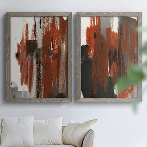 Loft Pastel V - Barnwood Framed Canvas Set