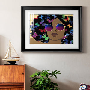 Butterfly Diva I - Modern Framed Art Print