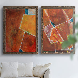 Primary Connection I - Barnwood Framed Canvas Set