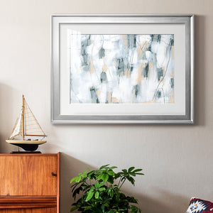 Stone Hatchmarks II - Modern Framed Art Print
