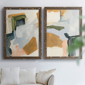 Palette Meld I - Barnwood Framed Canvas Set