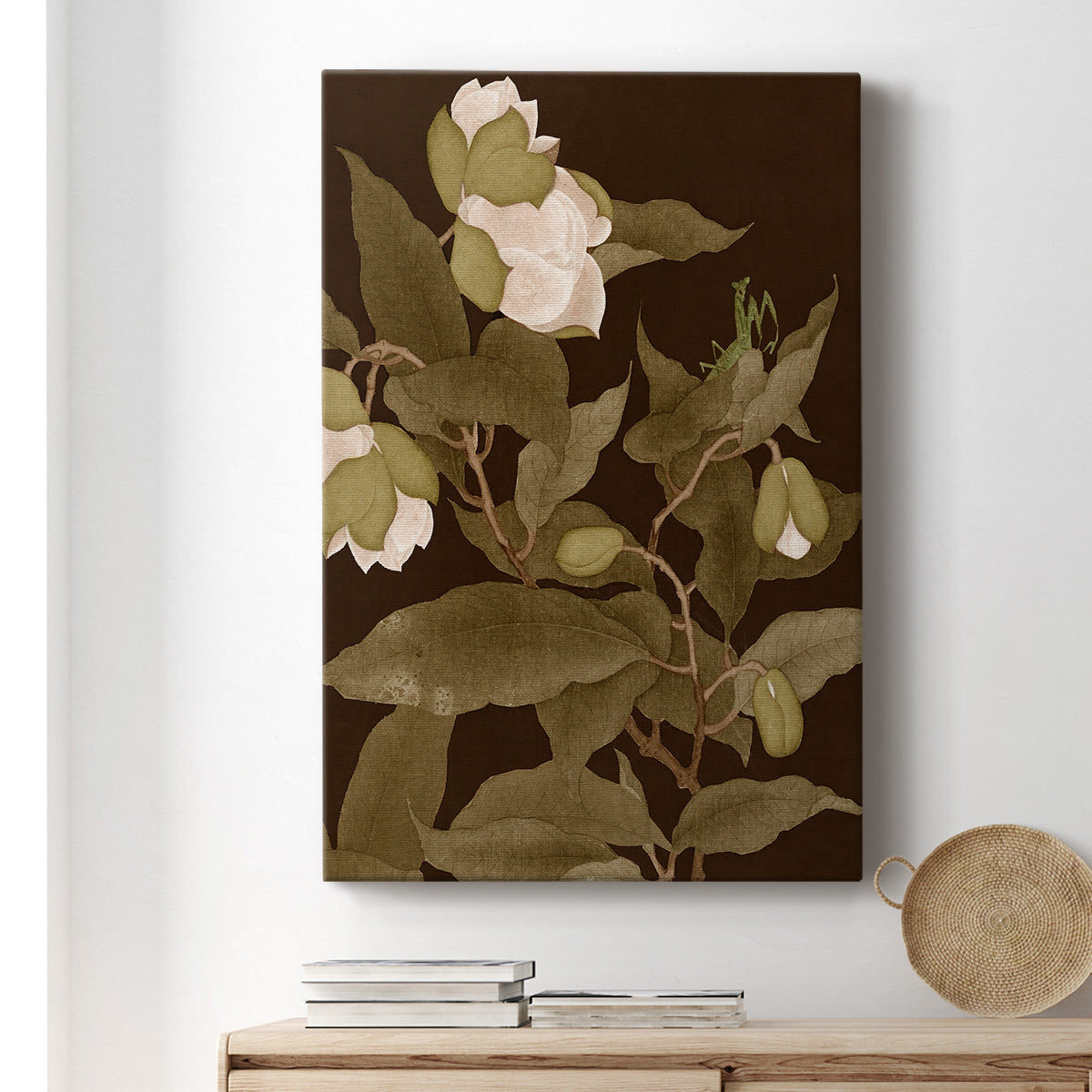 Asian Brocade I Premium Gallery Wrapped Canvas - Ready to Hang