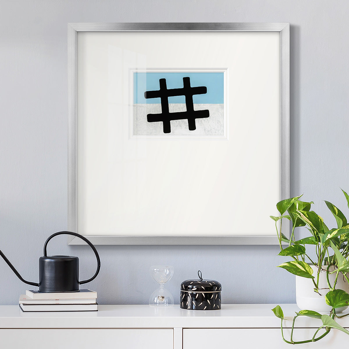 Hashtag Premium Framed Print Double Matboard