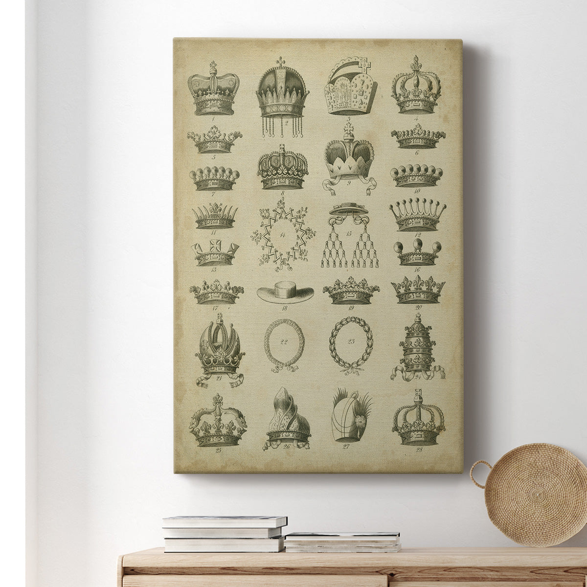 Heraldic Crowns & Coronets III Premium Gallery Wrapped Canvas - Ready to Hang