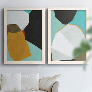 Graphica I - Barnwood Framed Canvas Set