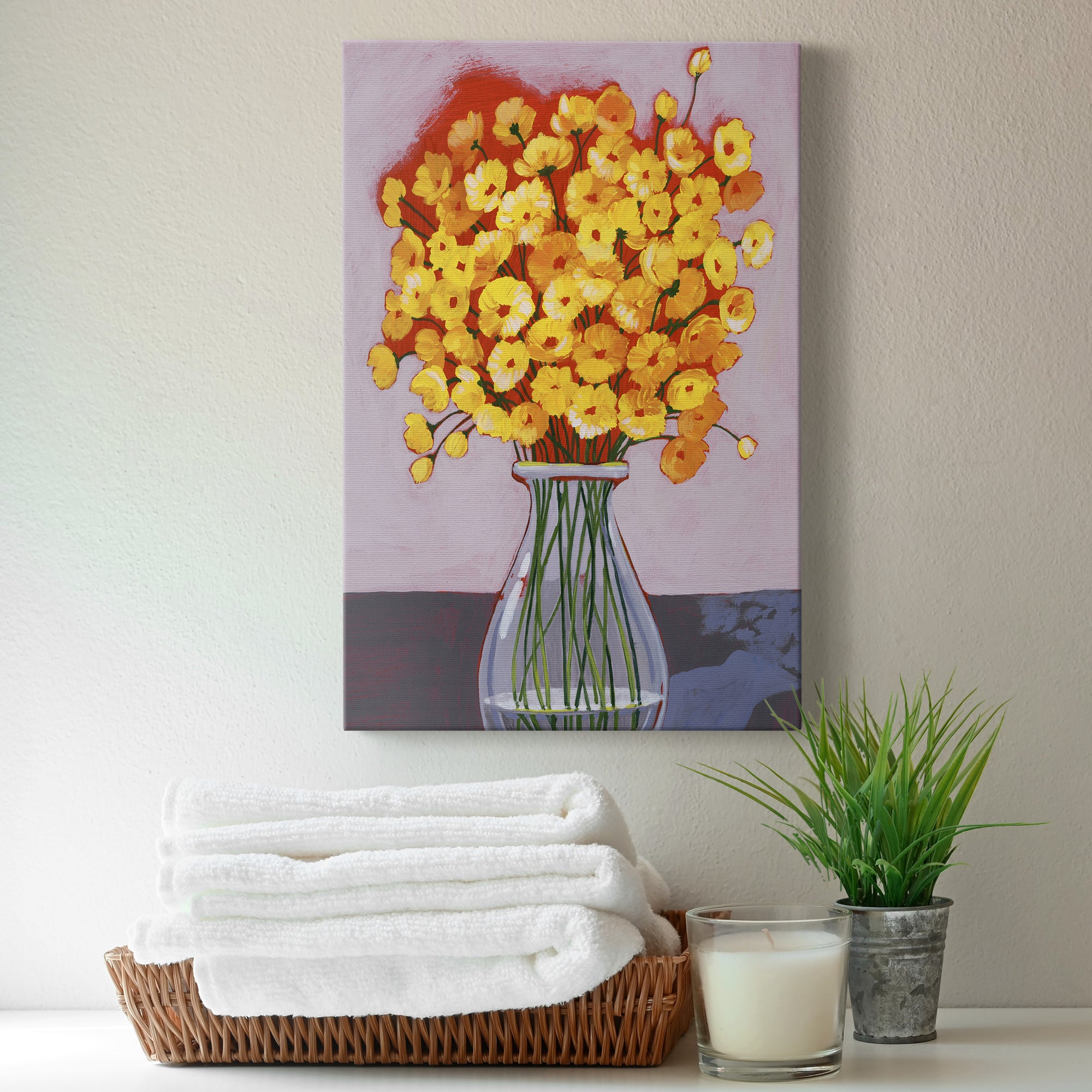 Daisy Bouquet II Premium Gallery Wrapped Canvas - Ready to Hang