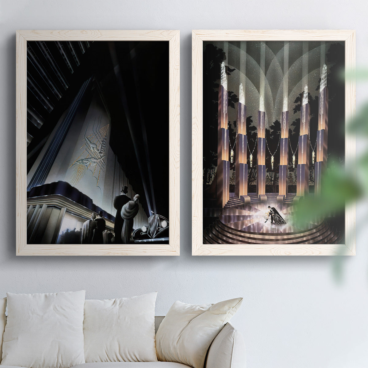 Nocturne - Premium Framed Canvas 2 Piece Set - Ready to Hang