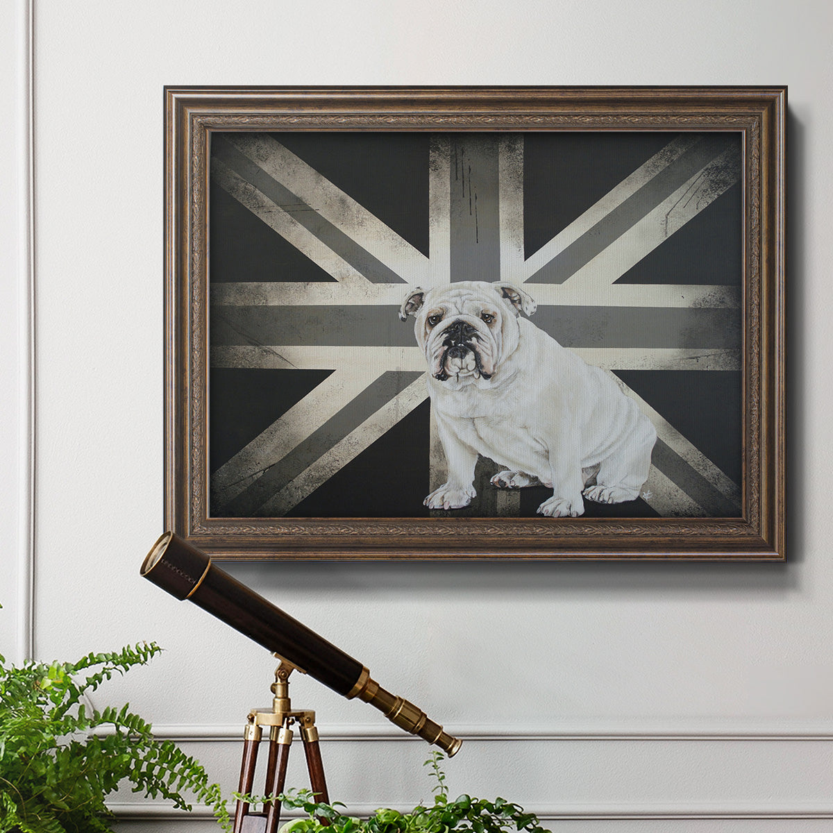 Best of British B&W Premium Framed Canvas- Ready to Hang
