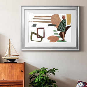 Vintage Vibes V - Modern Framed Art Print