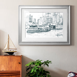 Ferryboats IV - Modern Framed Art Print