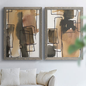 Retro Vibe III - Barnwood Framed Canvas Set