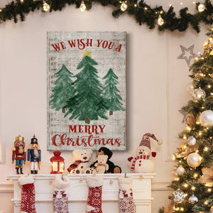 We Wish You A Merry Christmas - Gallery Wrapped Canvas