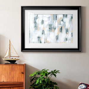 Stone Hatchmarks II - Modern Framed Art Print