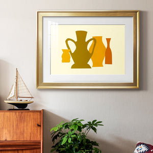 Posing Pottery I - Modern Framed Art Print