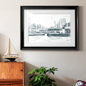 Ferryboats III - Modern Framed Art Print