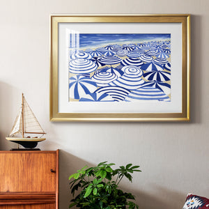 Candy Bowl Prussian Blue - Modern Framed Art Print