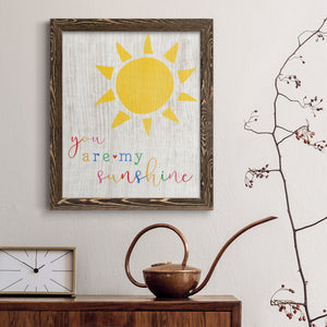 You are my Sunshine - Premium Canvas Framed in Barnwood - Ready to Hang