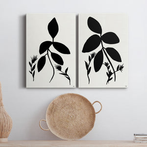 Silhouette Garden I Premium Gallery Wrapped Canvas - Ready to Hang - Set of 2 - 8 x 12 Each
