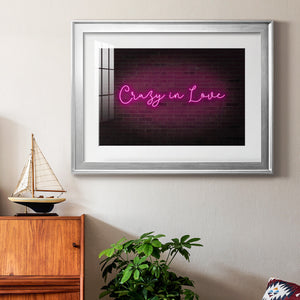 Neon Love II Premium Framed Print - Ready to Hang