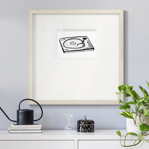 Vinyl Sketch Premium Framed Print Double Matboard