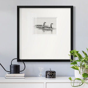 Geese Study I Premium Framed Print Double Matboard