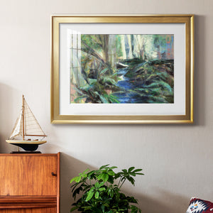 Rambling Blues - Modern Framed Art Print